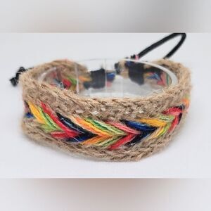 Men's bracelet‎ braided rope new e38